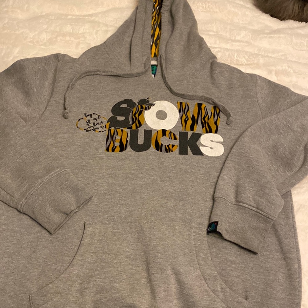 Slow bucks mensXL gray hoodie